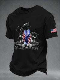 Men's Retro Print Short-Sleeve T-Shirt