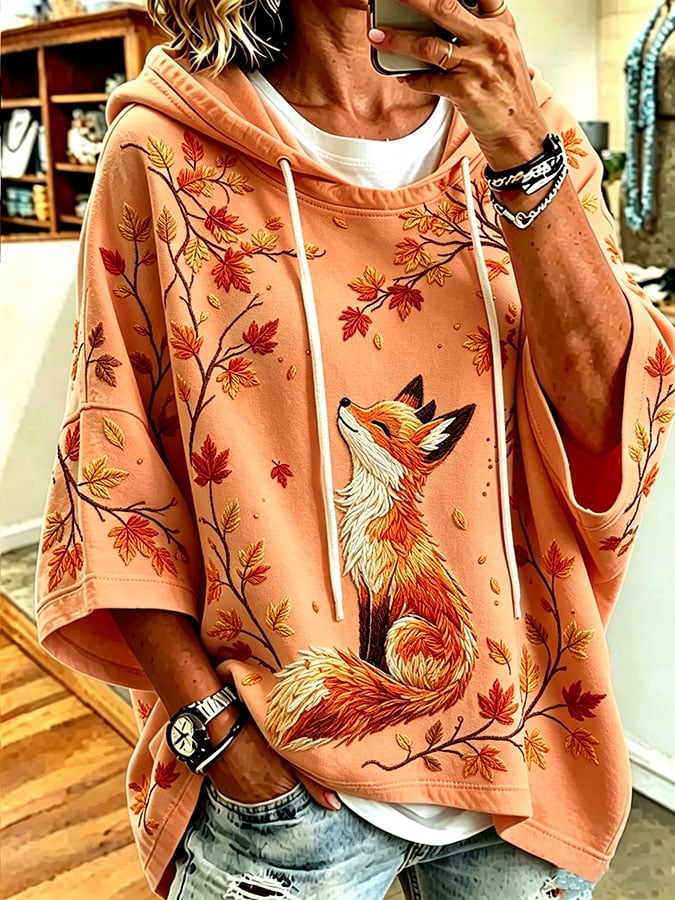 Women's Casual Printed Loose Sweatshirt