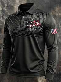 Men's U.S. 250th Anniversary Long Sleeve Polo Shirt