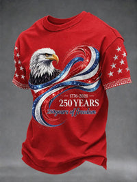 Men's American Anniversary Short-Sleeve Crew Neck T-Shirt