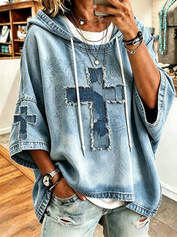 Women's Casual Long Sleeve Faith Hoodie
