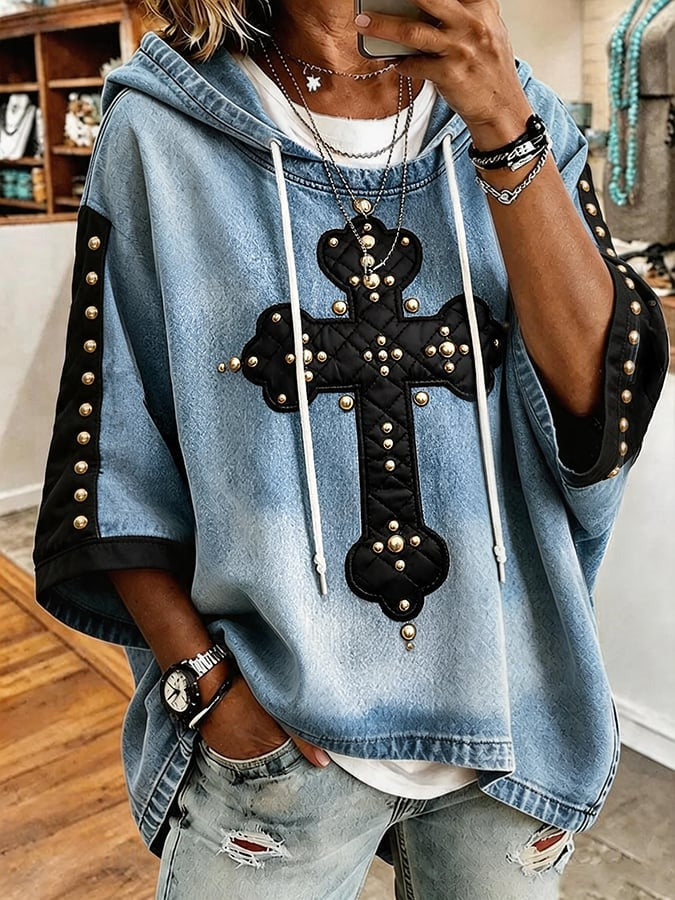 Women's Casual Long Sleeve Faith Hoodie