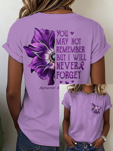 Women's Alzheimer's Disease Awareness T-Shirt