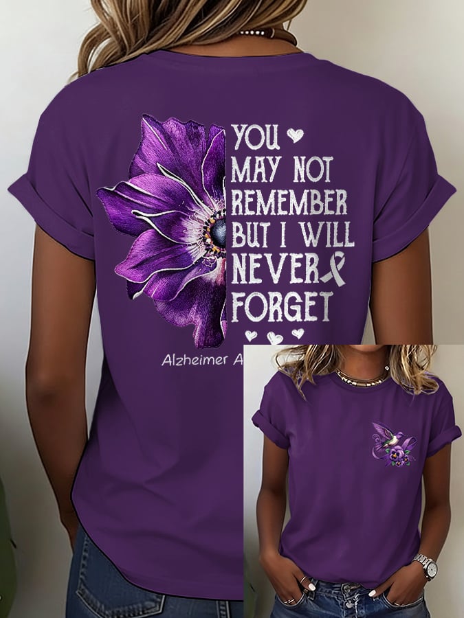 Women's Alzheimer's Disease Awareness T-Shirt