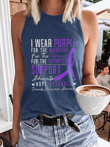 Women's  Alzheimer's Disease  Print Vest