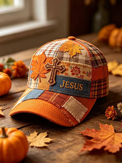 Faith Patchwork Print Hat