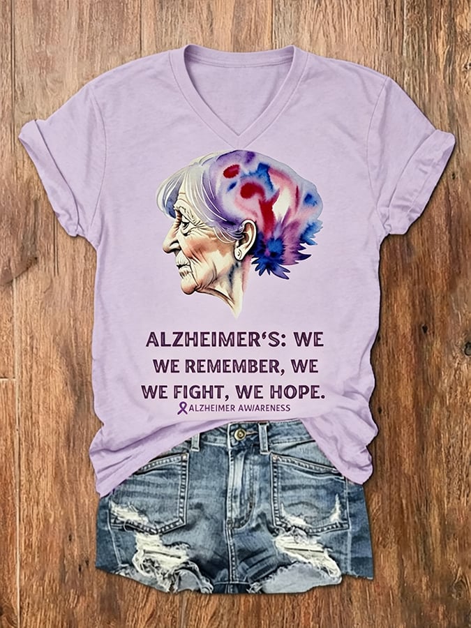 Women's Alzheimer's Disease Awareness T-Shirt