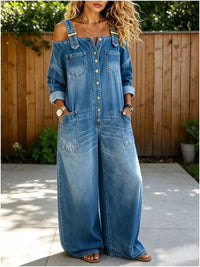 Women's Casual Fashion Denim Jumpsuit