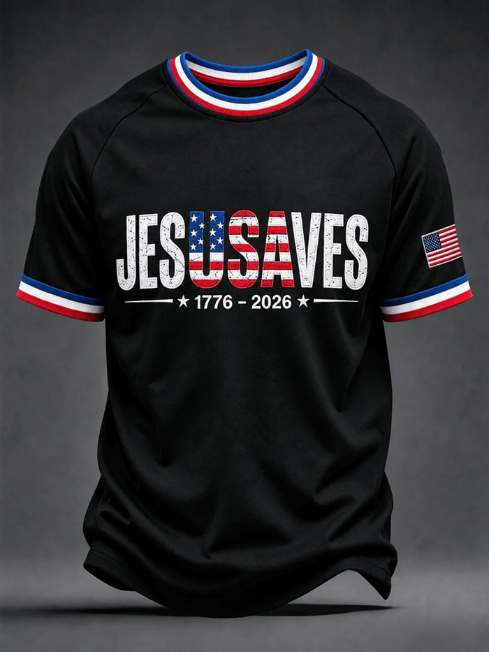 Men's USA 250 Anniversary Short-Sleeve Crew Neck T-Shirt